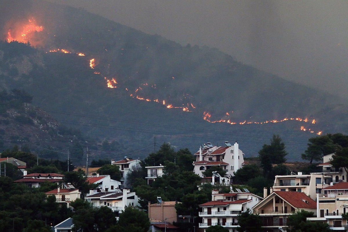 greece-wildfires-–-latest:-one-dead-and-thousands-evacuated-as-flames-spread-through-athens-suburbs